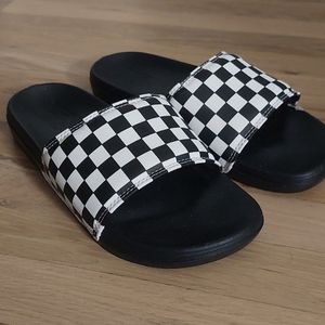 NWT Vans Men's Checkerboard La Costa Slide-On Sandals